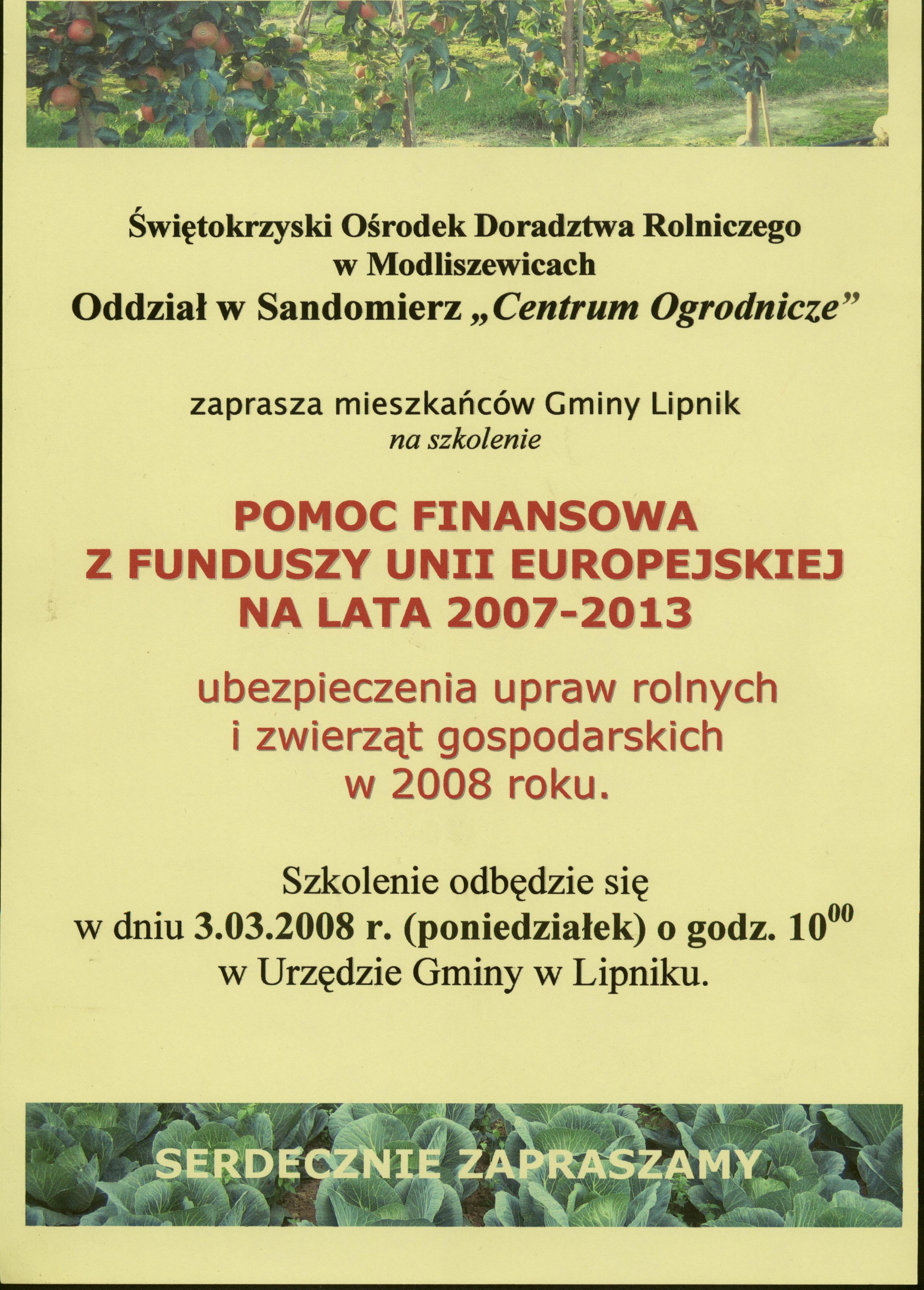 Zaproszenie na szkolenie
